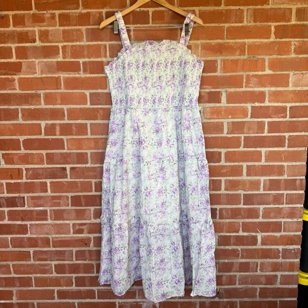 Dress Forum Floral Tiered‎ Maxi Dress Size 2XL EUC